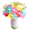 Handmade Flower Craft Kit Button Felt Flowers Decorative Flowers