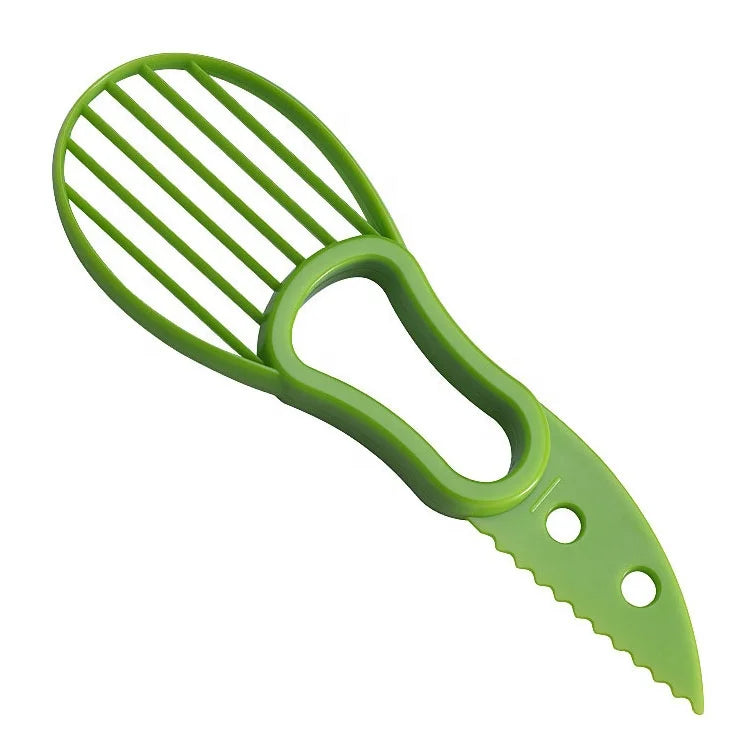 PP Plastic 3-in-1 Avocado Knife Slicer Corer Cutter with Cover Home Accessory for Vegetable Tools