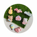 Resin Cartoon Rabbit Bear Cabochons Flatbacks Kawai Handbag Guitar Scrapbooking DIY Jewelry Hairpin Craft Decoration