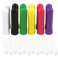 Custom Logo Printed DIY 5ml Aromatherapy Nasal Inhaler Tube Sticks PP Blank Essential Oil Inhalers Screw Cap Plastic Bottles