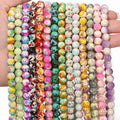 8mm Turquoise Howlite Stone Beads Loose Spacer DIY Jewelry Making Supplies for Necklace Accessories Multiple Colours Available