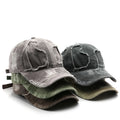 Fashion Design Custom Logo 3D Embroidery Letter Washed Cotton Dad Hat 6 Panel Curved Brim Distressed Demin Baseball Cap