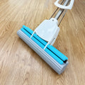 Realida Magic Eraser Sponge Mop Floor Squeegee Mop Stainless Steel Rod Versatile Head Cleaning Mop