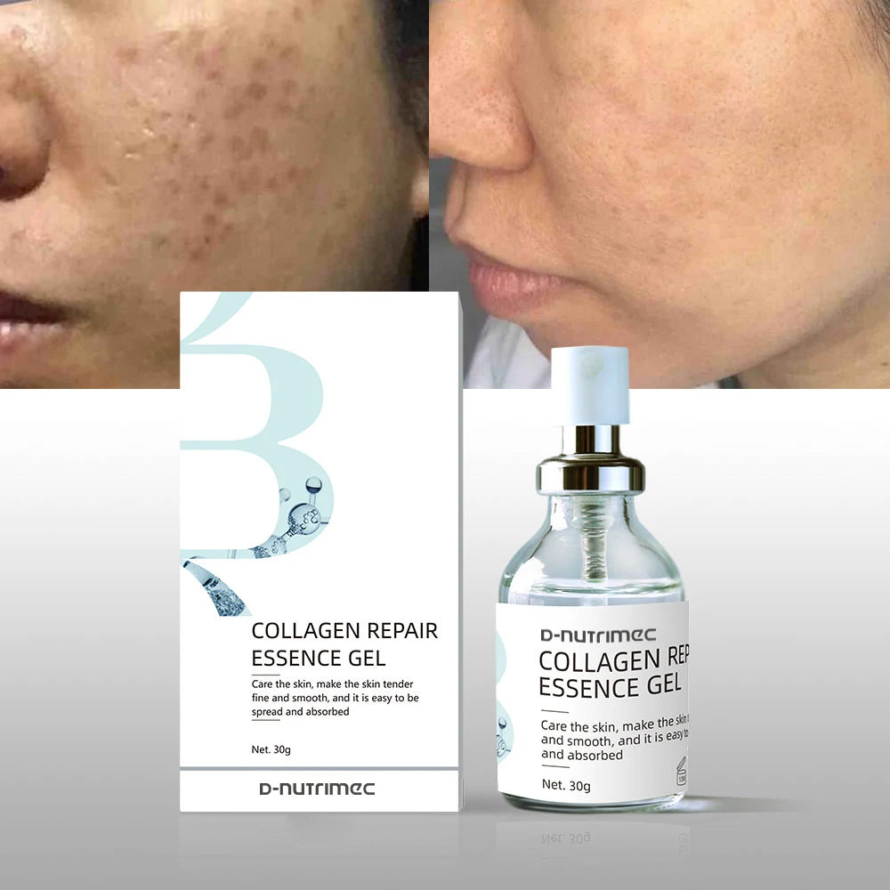 Private Label Hydrating Moisturizing Fade Spots Repairing Skincare Recombinant Type III Collagen Gel Serum for Face and Body
