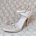 Dropshipping Platform Heel Sandals Wedding Rhinestones