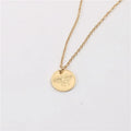 Tarnish Free 18k Gold Plated PVD Engraved Bee Pendant Necklace Joolim Stainless Steel Jewelry