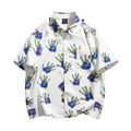 Button up Plaid Polyester Cotton Shirts and Shorts Set Plus Size Autumn Casual Unisex Wholesale