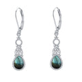 Hot Sale Jewelry for Women 925 Sterling Silver Labradorite Pattern Drop Dangle Earrings