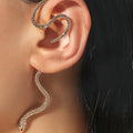 1PC Brass Snake Earing Clips Without Piercing Punk Non Pierced Clip Earrings Ear Cuffs for Women Men Non-Piercing