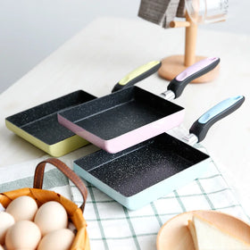Aluminum Mini Nonstick Pancake Tamagoyaki Rectangle Pan Japanese Omelette Cooking Fry Pan Egg Pan