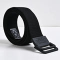 Flying Art Double Ring Buckle Men's Canvas Belt Ethnic Alloy Stylish Korean Version Fashion Men's Belt