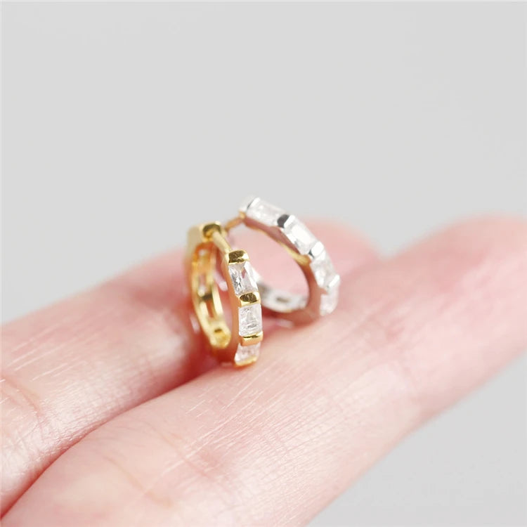 2025 Trendy Jewelry Fashion Earrings Gold Color 925 Sterling Silver Crystal Earrings MegaBDM
