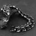 Nordic Viking Bracelets Keel Stainless Steel 316L Dragon Chian Men's Bracelet