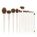 Professional Vegan Synthetic Hair Makeup Brush Set Luxury 5pcs Full Face Travel Brushes with PU Packaging for Blusher Eye Shadow MegaBDM