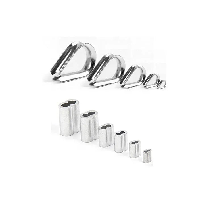 8mm 10mm Stainless Steel 304/316 Wire Rope Thimble G414 Rigging Hardware for Packaging Ropes