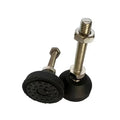 Dia40-M6*50 Industrial Metal Nylon Base Swivel Level Adjustment Feet M6 T-slot Anti-Skid Furniture Legs for Machines Mount