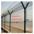 Professional Metal Fencing 3d Curved Bending PVC Coated Y Post 3d Fencing with Barbed Wire Fencing Panels Galvanized Airport