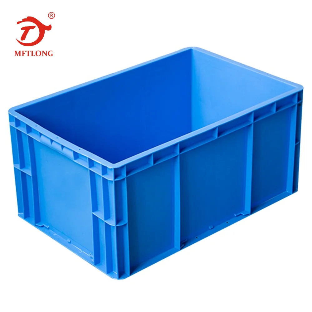 Leadloong EU4628 600*400*290MM Solid Box European Standard Plastic Crate From China for Workshop Factory Transport Stackable