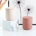 10Oz Luxury Jars Custom Label Decorative Holders Making Matte Surface Concrete Cement Ceramic Empty Candle Jar