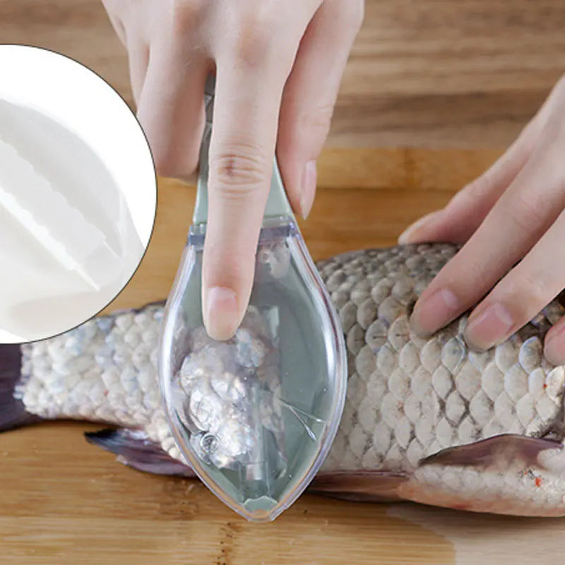 Fast Remove Fish Skin Brush Plastic Fish Scales Graters Scraper Easy Kitchen Cleaning Tool