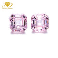 Lab Created Sapphire Sakura Pink Gemstone Customizable Size Round Oval Pear Cushion Cut Morgan Pink Lab Grown Sapphire Stones