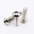UNC 5/16-18 US Coarse Thread 304 A2-70 Stainless Steel Allen Hex Socket Button Head Screw Bolt ANSI Made Brass ISO7380 Compliant