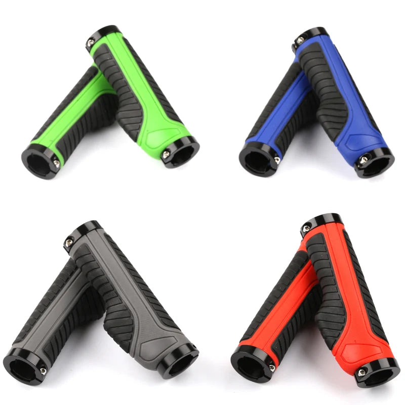 Ergonomic Bicycle Handle Grip Durable Lockable and Non-Slip Rubber Sleeve for Mountain Bikes for Road and MTB Cycling