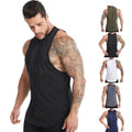 Summer Quick Dry Plus Size Custom logo Printing Gym Wear Fitness Sleeveless Sport Wear Loose Vest Men Gym tank Top