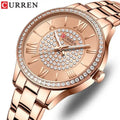 Curren 9084 Top Luxury New Ladies Watch Fashion Steel Band Watch Casual Ladies Quartz Watch Birthday Gifts for Girls