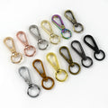 Meetee F4-1 13mm Multicolor Alloy Chain Buckle Bag Accessories Rotating Trigger Clips Snap Hook Lobster Clasp