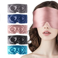 Custom Logo Travel Comfortable Luxury Soft Mulberry Silk Women Sleeping Mask Light Blocking Adjustable 3D Eye Mask For Sleeping