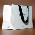 Custom Printed Brand Logo Luxury Foldable Shopping Clothes Kraft Paper Bag Black Recyclable Tote Bag for Promotions Gift Bag