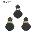 WT-P1723 Best Fashion Mystery Hand Carved Natural Black Obsidian Pendant Hot Loose Gemstone for Gift and Party so Wonderful