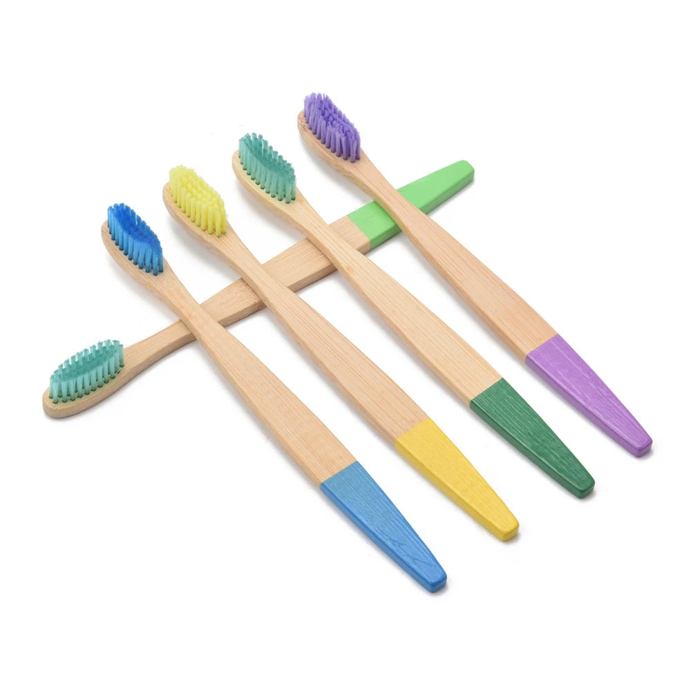 Wholesale 100% Biodegradable Eco-Friendly Bamboo Toothbrush with Medium Bristle Natural Bamboo Handle for Hotels-Cheap Price