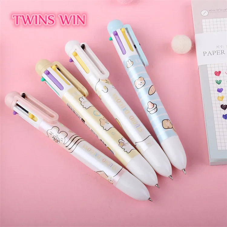 Creative Cartoon Printing 6 Color Ball Pen Display Box Packing 540