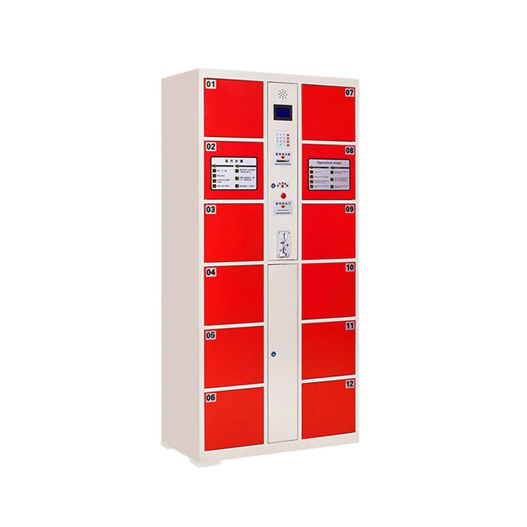 Bag Storage Cabinet Multi-door Locker 12/20/24/36 Door Electronic Parcel Locker Intelligent Steel Electronic Locker