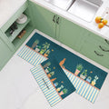 Waterproof Custom Printed Indoor Kitchen Rug Floor Mats Kitchen Mat