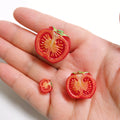 100pcs Cute Kawaii Mini Tomato Vegetables Flat Back Cabochons Scrapbook Diy Party Hairpin Accessories Home Decoration Craft