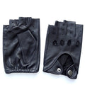 Sample Support High Quality Driving Leather Mens Fingerless Leather Gloves