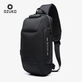 Ozuko D9223 Waterproof Tactical Men Shoulder Bag Fashion 2023 Crossbody Bags Nylon Canvas Custom Men Messenger Bags