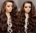 Glueless Long Wigs Deep Wave Customized 5*5 HD Transparent Lace Closure Wigs Body Wave Vietnamese Human Hair Lace Front Wigs