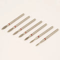 Electric Rotary Bur Burrs 3/32" Professional Wholesale Flame Efile Safety Russian Diamond Manicure Cuticle Drill Bits for Nails