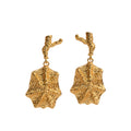 New Fashion Catch Net Shape Dangle Earrings Real Gold Plated Brass Fashion Jewelry