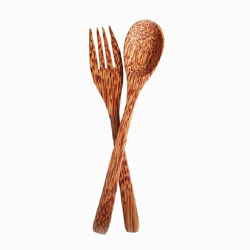 High Quality Disposable Custom PC Wood Spoon for Desserts Coffee Restaurants and Hotels Wholesale Flatware Set