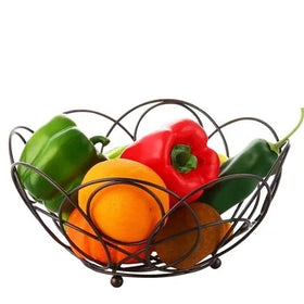 Luxury Modern Handmade Metal Iron Gold Chocolate Basket for Candy Fruit or Gift Sets