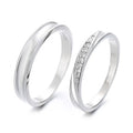 New Arrivals Couple Rings Sterling Silver 925 Twist Design Ring Set for Valentine 's Day Gift