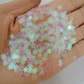 Christmas Snowflake Sequins for Craft White Color Flower Sequin Christmas Party Decoration DIY Handmade Accessories