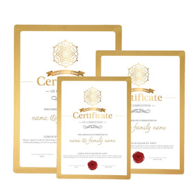 Custom Size Magnetic Detail Frame Certification Frame Gold Description Frame