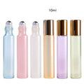 10ml Cylinder Glass Roll Bottle for Essential Oil Cosmetic Skin Care Packaging Screen Printing Carton Minimum Order 100pcs
