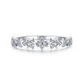 Original Design 925 Sterling Silver Micro Inlay Zircons Star Shape Rings for Women
